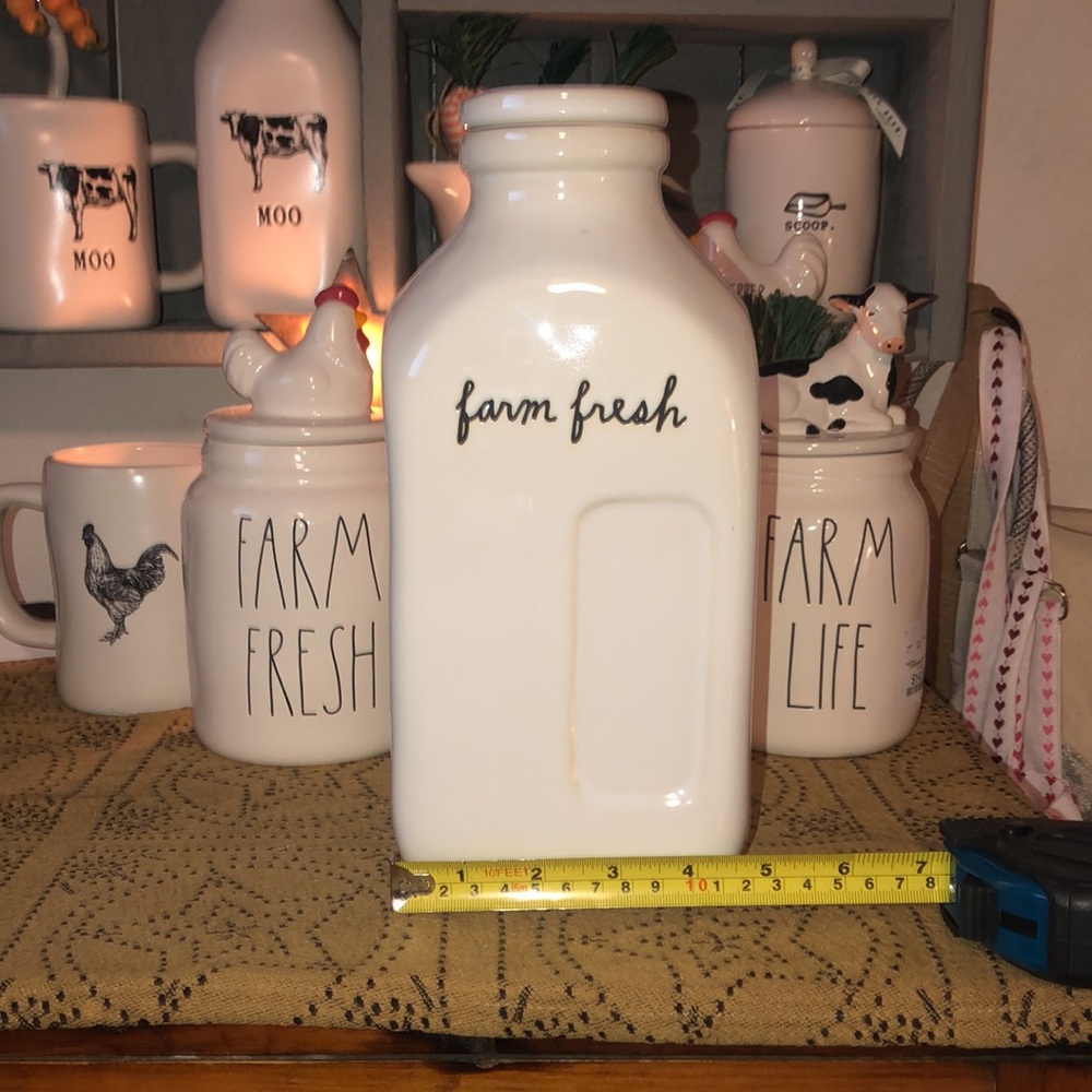 Rae Dunn FARM FRESH Large Milk Jug (Do Not Bundle) - Picture 11 of 12